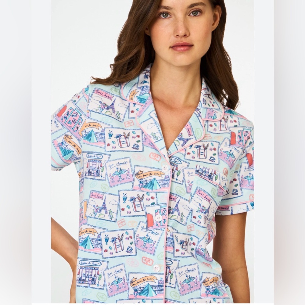 Roller Rabbit Paris Monkey Polo Short Set